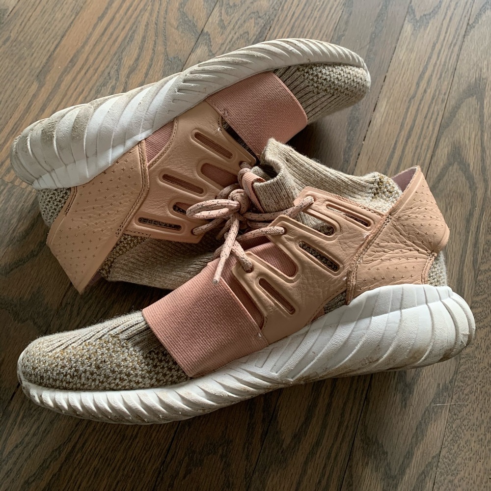 Adidas Tubular Doom pink/beige sneakers